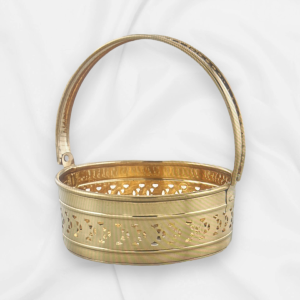 Brass basket for Pooja items - Image 3