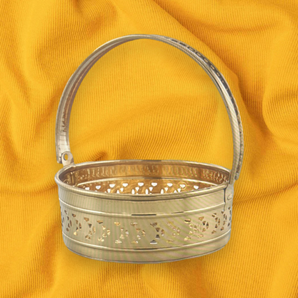 Brass basket for Pooja items - Image 4
