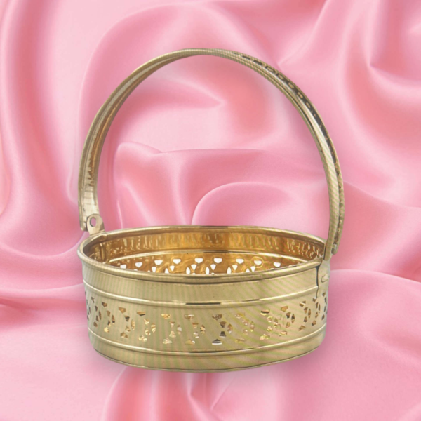 Brass basket for Pooja items - Image 2