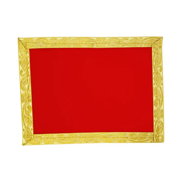 red valvet aasan cloth for pooja and murti