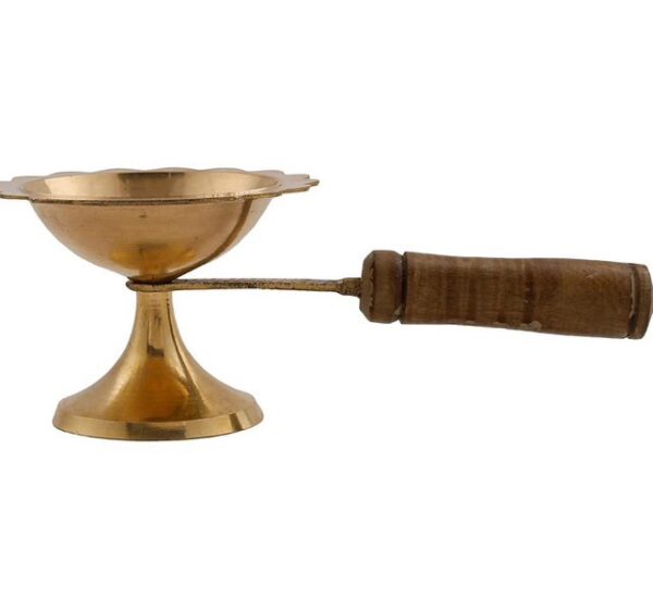 Brass diya jyot for temple mandir pooja ghar diya medium size