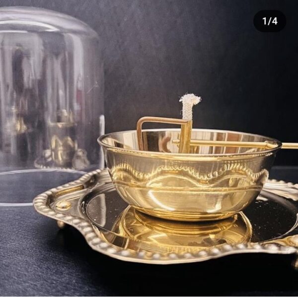Automatic Akhand Jyoti diya brass with glass|Deepam Onam Shopping - Image 2