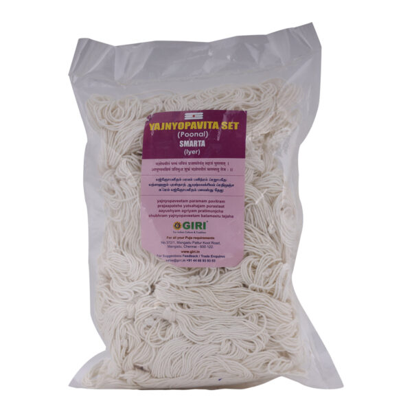 Giri Yajnopavita Set Sacred White Thread Poonal for Pooja and Avani Avittam Rituals - Image 5