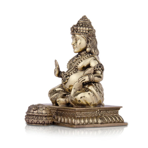 Kuber Murti Brass Idol Kuberan Idol for Pooja - Image 5