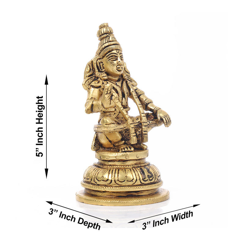 Ayyappan Brass Statue Idol for Pooja - Image 5