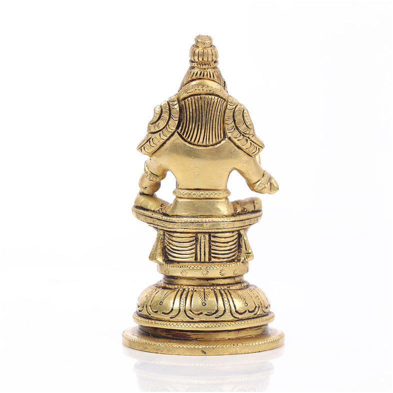Ayyappan Brass Statue Idol for Pooja - Image 3