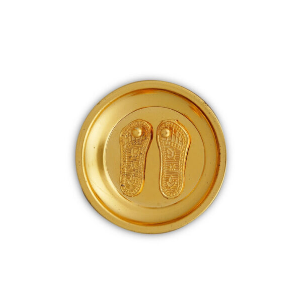 Vishnu Charan Paduka Brass Padham for Pooja and Home Temple - Image 2