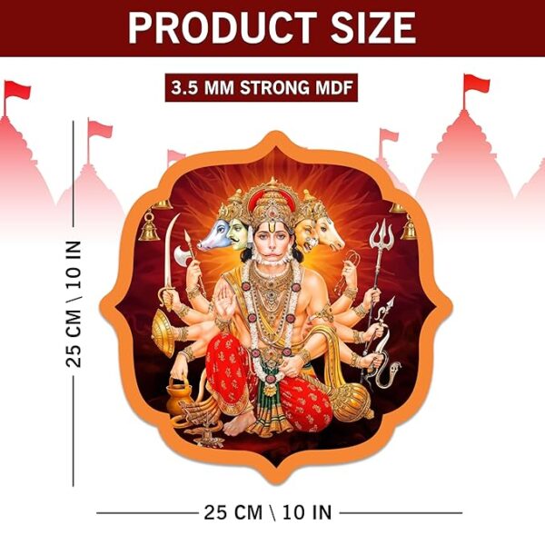 Panchmukhi Hanuman Sticker for Door Entrance - Image 8