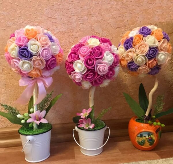 Artificial Small Foam Flowers Fake Foam Water Floating Flowers for Pooja - Image 5