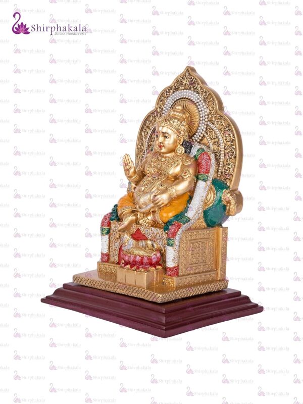Divine Handicrafts Lord Kubera God Statue Resin Idol for Pooja - Image 3