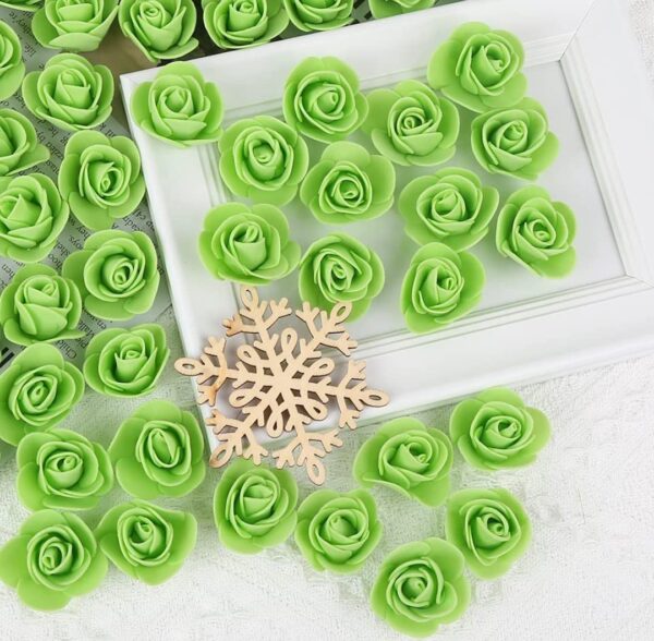 Artificial Small Foam Flowers Fake Foam Water Floating Flowers for Pooja - Image 4