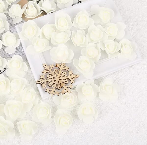 Artificial Small Foam Flowers Fake Foam Water Floating Flowers for Pooja - Image 7