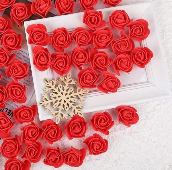 Artificial Small Foam Flowers Fake Foam Water Floating Flowers for Pooja - Image 10