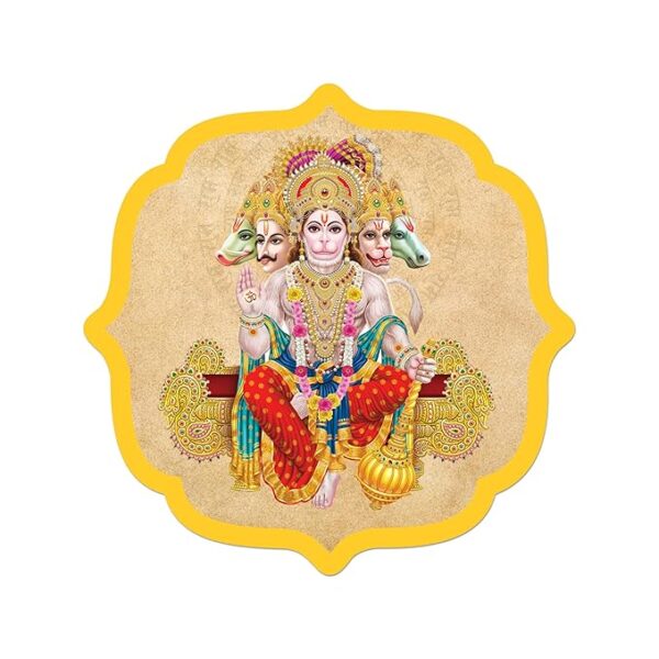 Panchmukhi Hanuman Sticker for Door Entrance - Image 2