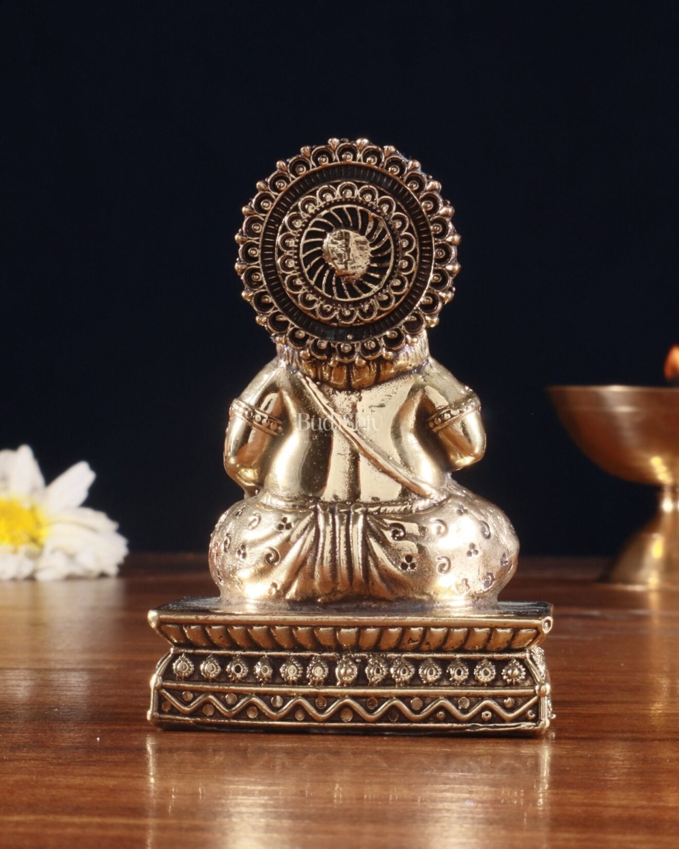 Brass Superfine Intricate Lord Kubera Idol - sanatansiddhi.com