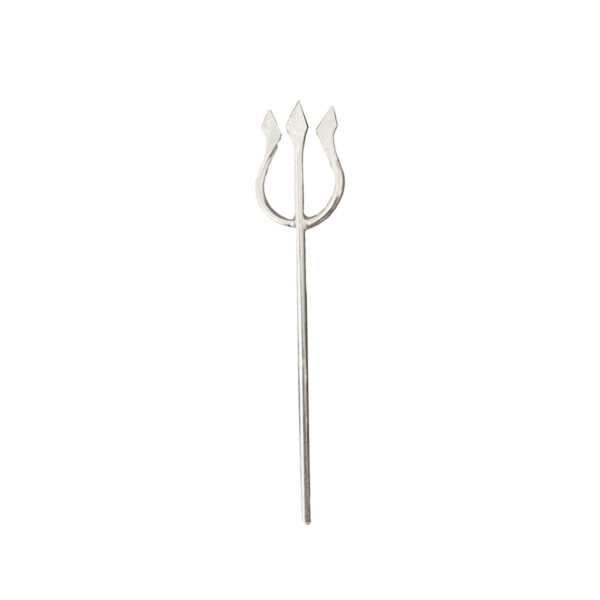 Sanatan Siddhi Trishul | 925 Pure Silver Shiv Pooja Symbol | Traditional Mandir Accessory | Spiritual Gift | BIS Hallmarked Silver Trishul for Pooja Use