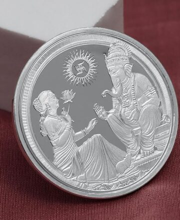 lakshmi and ganesh coin for diwali