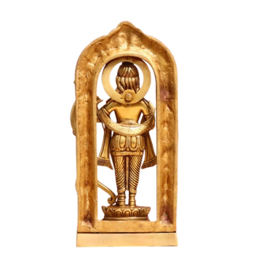 Pure Brass Lord Rama Idol – Hindu God Ram Statue for Home Mandir, Pooja Room, Spiritual Gift, Religious Decor, Festival Worship, Ram Navami Idol 7 inches - Image 5