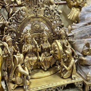 Pure Brass Ram Darbar - for temple home and gift